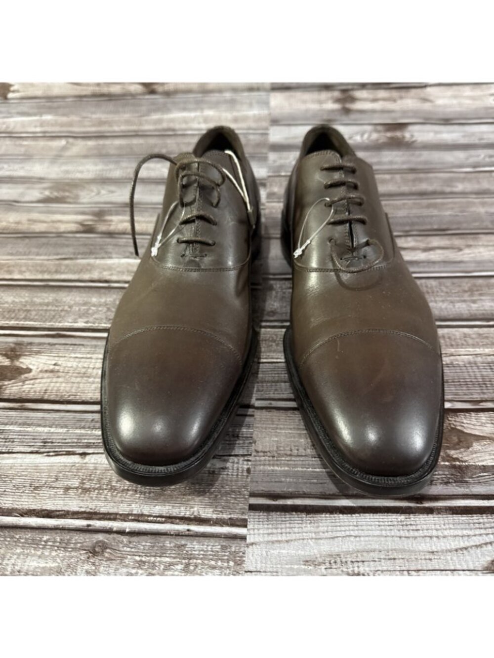 DSQUARED2 Leather Oxford Shoes US9 EU42 Color Brown Made in Italy NEW Mspr $849 - Picture 2 of 8
